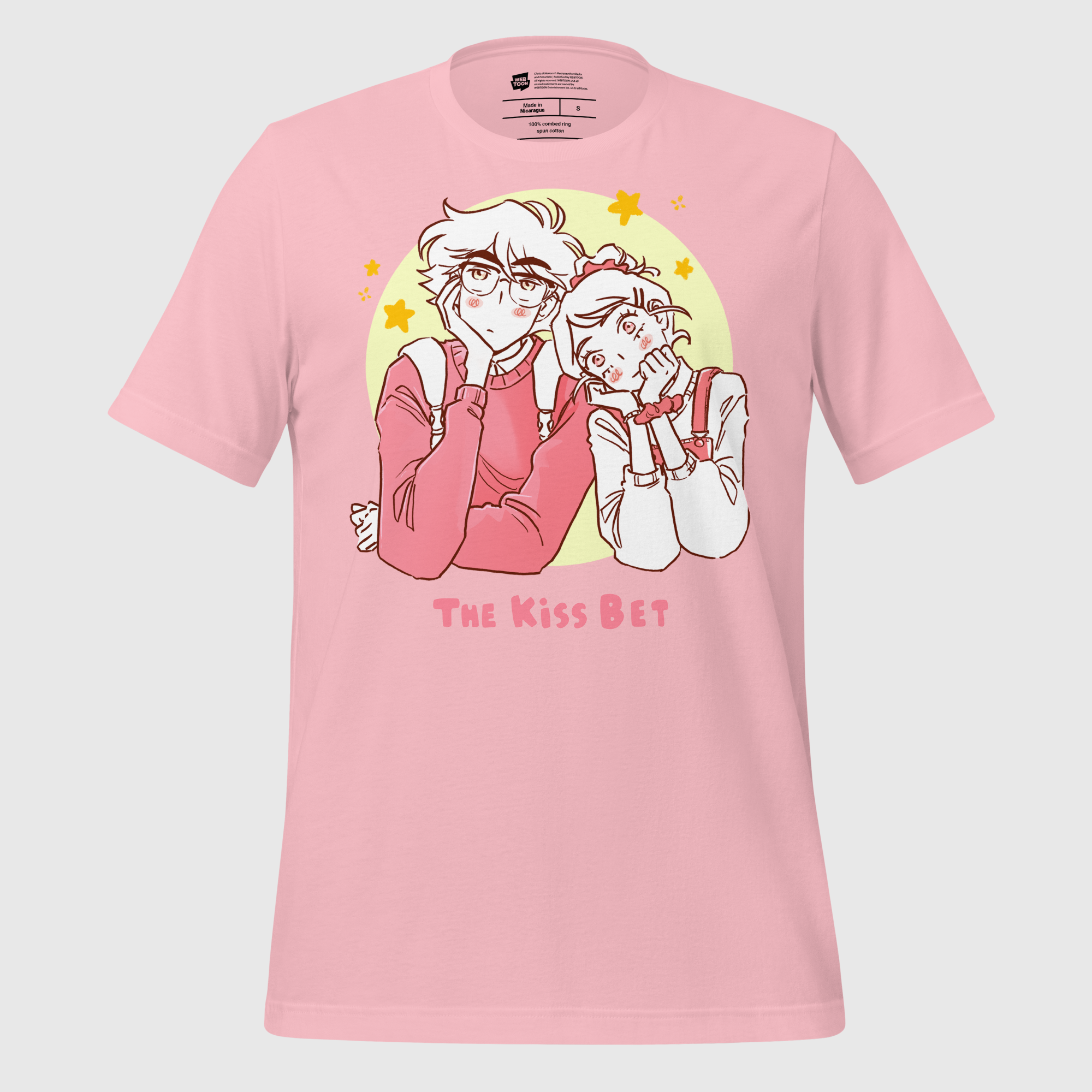 THE KISS BET - OLIVER + SARA LIN UNISEX T-SHIRT WEBTOON ENTERTAINMENT